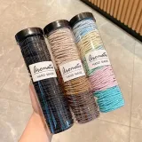 High Ponytail Elastic Rubber Band Hair Tie (100 Pcs)